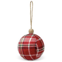 Tartan Festive Ball that can be printed using Digital Vinyl Sticker techniques and is available in  none