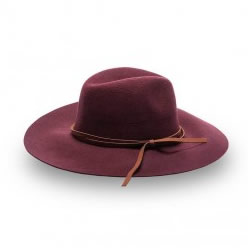 Tassle Trim Sunhat: Wool hat brim, width: 10cm, size: 57cm, glue suede band simple decoration