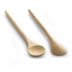 Tasting spoon a favorite amongst cooks! Use this spoon for stirring and stasting hot sauces and soups without getting burned. Naturally stain-resistant and anti-microbial, natural food-safe oil finish