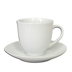 Porcelain cup and saucer are mostly used in the office and hotels to serve tea, coffee and, other beverages and used to hold the cup from spilling its content. The cup handle is very comfortable to hold, used by people with class and they bring comfort to your home. Both cup and saucer are white in color, it can contain 190 ml of any liquid substance, the sauce is detachable from the cup.