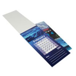 Page a day calendar, supplied individually packed, material magnet and 250gsm gloss