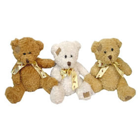 Teddy Bears 13cm Height with Ribbon