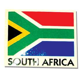 With a South African flag and name written on it, this temporal tattoo is removable from any material it is attached to, it clearly displays all the colors that make up the South Africa national flag, a beautiful piece for tattoo lovers, comes in a square form. Although it's not a permanent tattoo it appears as one because of its durability on any material it attaches.