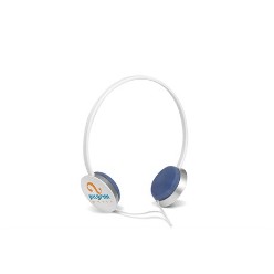 Classic headphones perfect for blasting your music no matter where you are! Its comfortable and classic design makes them the perfect promotional item. Compatible with all audio devices ? 3.5mm audio jack ? ABS