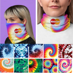 Tie Dye Tubular Bandana with Sublimation