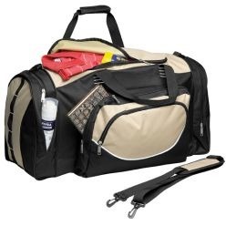 600D and Ripstop with a Velcro handle, webbing fashion detail, metal zip pullers, side zip compartment, front zip compartment, zip and piping detail, fabric detail and a adjustable shoulder strap.