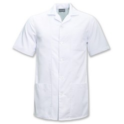 Tony Unisex top - short sleeve, box pleat in back, high quality KOOLTRON polycotton, roomy side pockets and left breast pocket