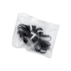 3.5mm audio jack ear buds, Packaged in a PVC pouch