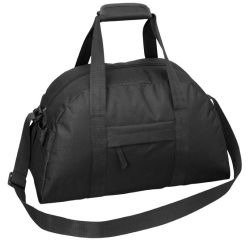 600D with a webbing carry handle, adjustable shoulder strap, padded Velcro handle and a zip pocket.
