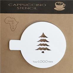 Tree white cappuccino stencil Tree white cappuccino stencil
