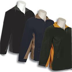 Bonded Micro Polar Fleece, Contrasting side panels, Zipped Pockets with toggles, Laminated Inner