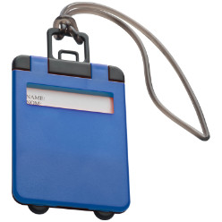 Trendy and colourful Luggage Tags with large branding area. info card under hard colour lid