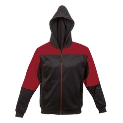 Trent Hoody: This versatile hoody design includes raglan sleeves, a two-piece hood with piping detail, an inverted nylon zip, and rib at the sleeves and hem. The brushed inner allows for warmth and comfort on cold days. Features: 250g 100% polyester fabric, interesting panel detail, inseam pockets