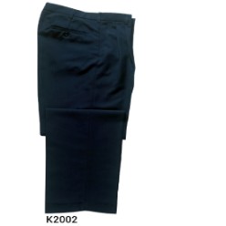 Trevira Wool Plain Weave / 2 pleat plain bottom / Two Welted Button Through Hip Pockets Quarter Slant Side Pockets / P/V Twill 290 GLM