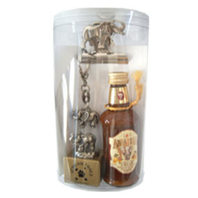 Amarula, bulldog clip & pad and keyring with shot glass