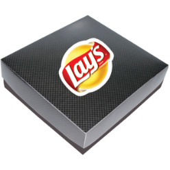350gsm-lid 300gsm black puff sole-base supplied flat