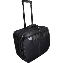 Holds 15.6 inch Laptop. Includes Laptop Compartment, 3 x Zip Compartments, Extendable Handle and Wheels