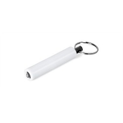 KH-7101, Tubular Torch Keyholder, ABS / 7 ( l ) x 1.3 ( dia ), 3 x LR41/AG3 button cell batteries included