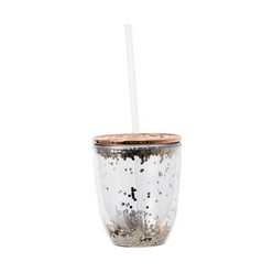 Tumbler With Straw & Rose Gold Lid is the perfect thing to keep your drinks in and to help you have a nice day.