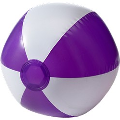 Two tone inflatable beach ball, features: PVC construction, 2-tone