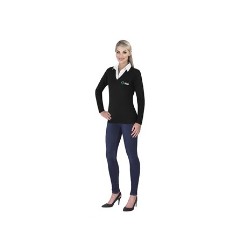 US Basic Ladies Long Sleeve Trenton V-Neck Jersey