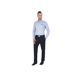 130 g/m² / 100% combed cotton poplin, two button adjustable cuffs, single button sleeve plackets, pearlised buttons / curved hemline, easy care treatment