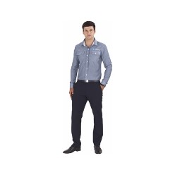US Basic Mens Long Sleeve Windsor Shirt