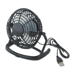 This funky desk fan features four blades with a safeguard grill which can tilt in your preferred direction, base stand and includes a USB charging cable.
