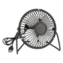 Plug USB into computer to activate fan
