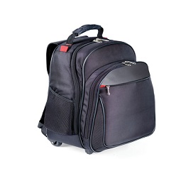 Ultimate laptop trolley bag 1680 denier & PU fits a 17 laptop with colour insets
