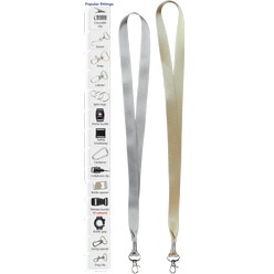 Unbranded gold and silver Lanyard, material: polyester