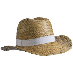 Unisex straw hat with a sweat band on the inner seam - a must for summer