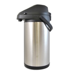 Made out of silver, the 4lt airpots at Giftwrap come with a new innovation for storing both hot and cold substance. The vacuum airpots are made out of black plastic materials and come with a button dispenser. The airpots also have a black color handle that can ensure that you are holding the water right. The airpots also come with a removable lid and therefore are ideal for office use.