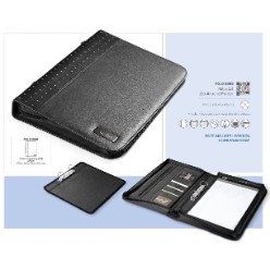 Leather, Multi pockets, Card Section, A4 Notepad, 2- Ring Binder 