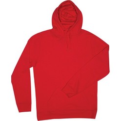 Self-fabric, kangaroo pouch, 2-piece fixed hood with centre inset and drawstring, matching rib sleeve cuff and hem, weight 240gsm, cotton rich brushed fleece