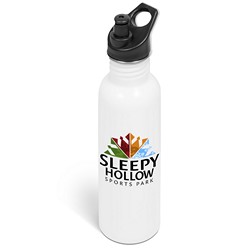 Ventura Sipper Lid Drink Bottle - 750Ml that can be printed using Digital Print Drinkware or Laser Engraving or Pad Printing or Wrap Print techniques and is available in  Black or Blue or Lime or Light Blue or Dark Blue or Orange or Red or Yellow