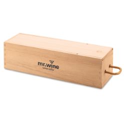 Paulownia Wood wine box with card handle