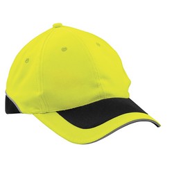 6 Panel structured sandwich peak, 6 embroidered eyelets, contrast inlay, reflective piping, weight 140gsm, 100% polyester