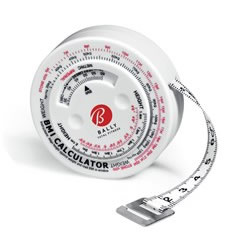 ABS case with body mass indicator, 1.4m body measuring tape