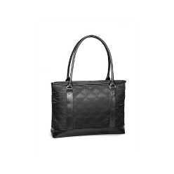 Vogue Ladies Corporate Laptop Bag, Classy in black and looking all-chic, this ladies laptop bag is just what a woman needs to conquer the world! Excellent in design and detailing, this laptop bag is spacious, easy to carry and makes travelling so much more convenient and quick. One can easily carry it like a purse or tote and look like a classy corporate lady! The bag fits perfectly on trolley suitcases and has zippered interior pocket.