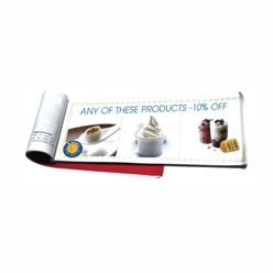 Voucher book with 10 sheets per booklet excluding the cover made from 80gsm material, perfect bound
