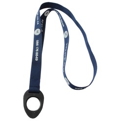 Water bottle lanyard, material: petersham and rubber 