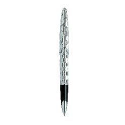 E/S Silver Trim - Rollerball Pen - Fine Nib - Black Ink