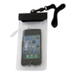 Waterproof phone pouch, phone usable underwater with 3.5mm phone jack and earphone adapter