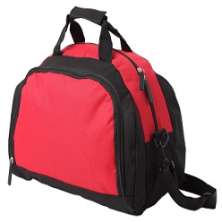 Material: 600D Nylon Large main compartment, Carry handles , Front zippered compartment, Adjustable/removable shoulder strap