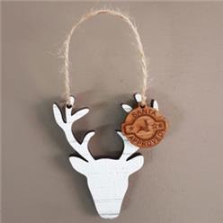 White reindeer head decoration White reindeer head decoration