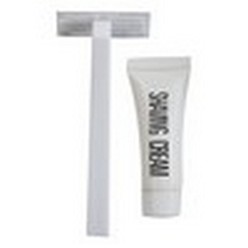 White shaving kit / 5gm shaving cream (10cm razor)