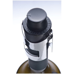 High pressure champagne/sparkling wine bottle stopper with a metal clamp - preserve the carbon dioxide in your bubbly!