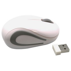 2.4 Ghz wireless mouse, optical tracking technology, hidden nano receiver, built in energy saving system, ergonomic design, compatible with Windows and Mac OS, battery powered, requires 2 AAA batteries (not included)