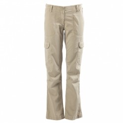 100% Cotton Twill, Shaped waistband for better fit / Cargo pockets with hook and loop closure / Triple stitched on inner and outer leg seams, for extra strength / Bar tacks on all stress points / Concealed YKK zip / Embroidery detail on back pockets / industrial wash